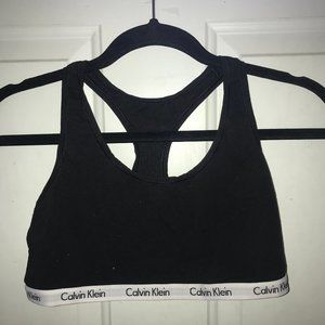 Calvin Klein black racerback bralette